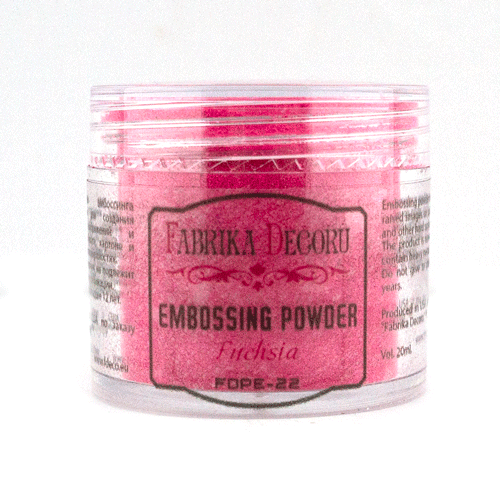 Embossing-Pulver Fuchsia 20 ml - Fabrika Decoru