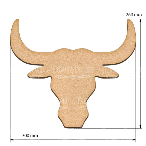 Артборд Голова быка 30х26 см - Фото 0