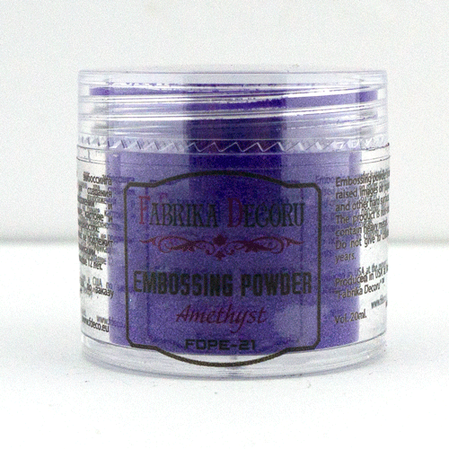Embossing-Pulver Amethyst 20 ml - Fabrika Decoru