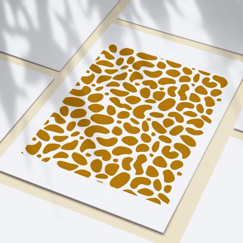 Stencil reusable, 15x20cm Giraffe skin pattern, #410 - foto 1