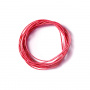 Round wax cord, d=1mm, color Red