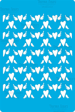 Stencil for crafts 15x20cm "Cupid background" #248