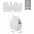  Набор картонных заготовок #004 color_White