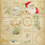 Double-sided scrapbooking paper set  Awaiting Christmas", 8”x8”  - 0