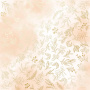 Sheet of single-sided paper with gold foil embossing, pattern "Golden Branches, color Beige watercolor,