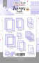 Set of cardboard photo frames #1, Purple, 39 pcs - 0