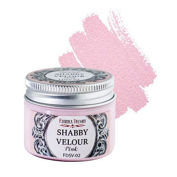 Shabby Veloursfarbe Pink