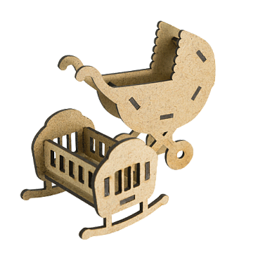 Figurki 3D do dekoracji domków dla lalek lub shadow boxów, Zestaw #57