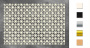 Chipboard embellishments set, "Background grille" #086