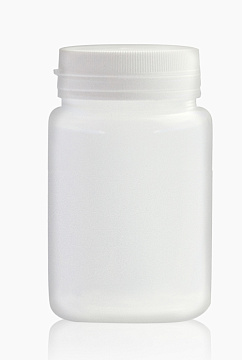 Tiegel 80 ml, Kunststoff weiß, mit weißem Deckel