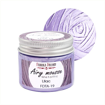 Airy mousse metallic, color Lilac