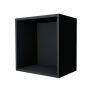Shelf 400mm x 400mm x 250mm, Black body, Back Panel MDF