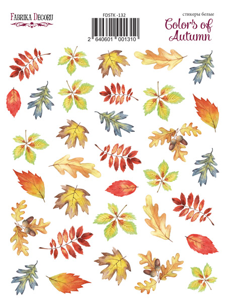 набор наклеек (стикеров) 35 шт colors of autumn #132