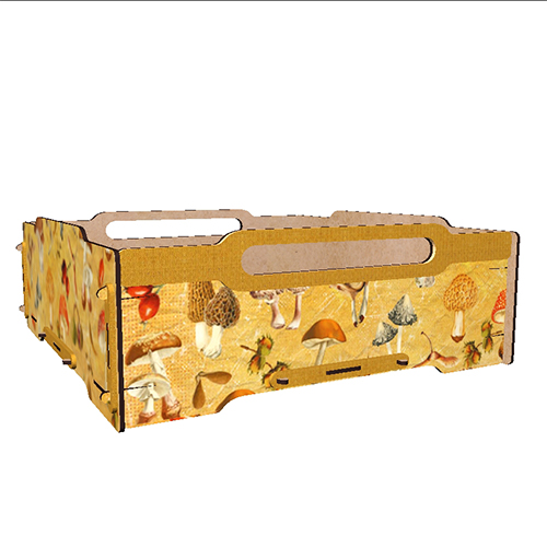 Smart Box-organizer for art, writing implements, fishing tackles and tools, MDF 3mm, 350x350x120 mm, #15 - foto 0