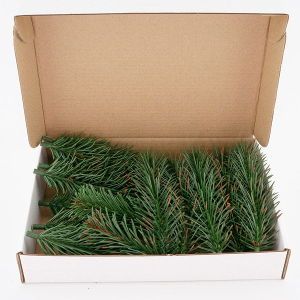 Set aus künstlichen Weihnachtsbaumzweigen, grün, 15 Stück - foto 3  - Fabrika Decoru