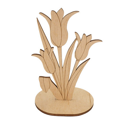 figurine for painting and decorating #529 "tulips on a stand"