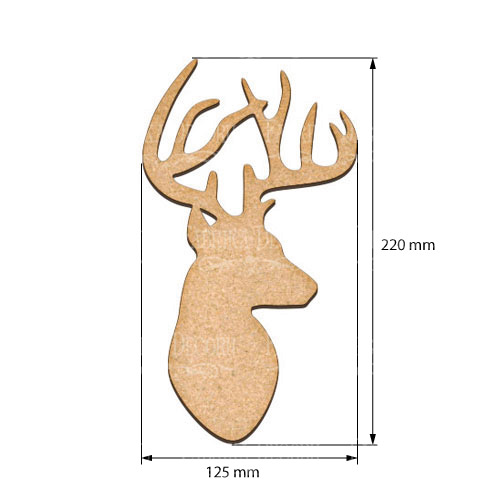  Art board Deer 12,5х22 cm - foto 0