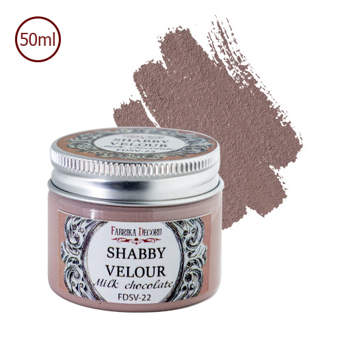 Shabby velour paint Milk chokolate