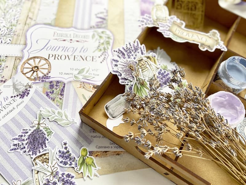 Zestaw papieru do scrapbookingu Journey to Provence 30,5x30,5cm - foto 12  - Fabrika Decoru