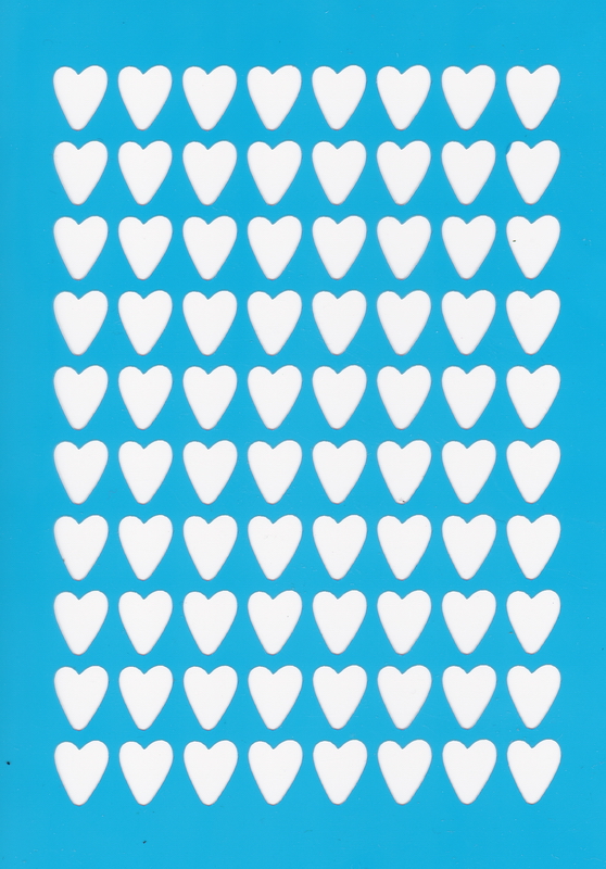 Stencil for crafts 15x20cm "Hearts Background" #034