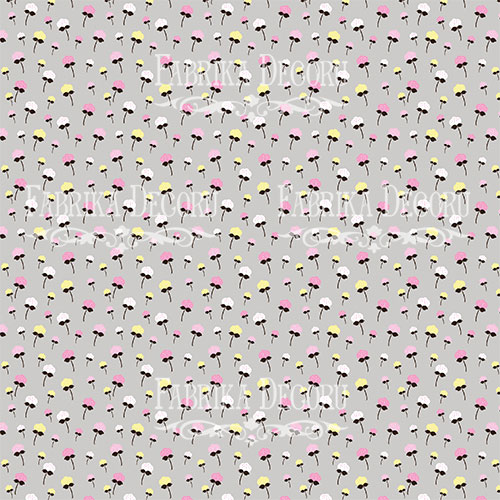Sheet of double-sided paper for scrapbooking My tiny sparrow girl  #43-01 12"x12" - foto 0
