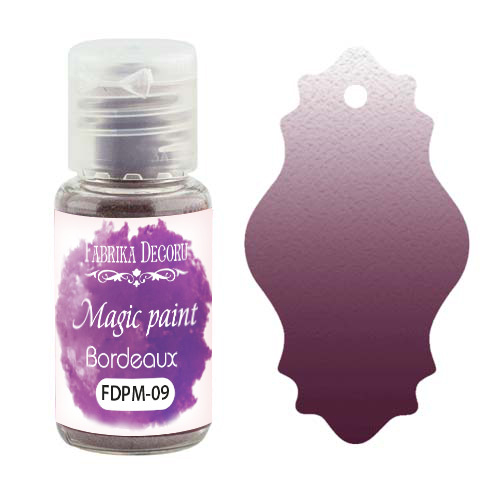 Sucha farba Magic paint Bordeaux, 15 ml - Fabrika Decoru