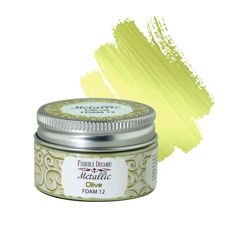 Metallic paint, color Olive 30 ml