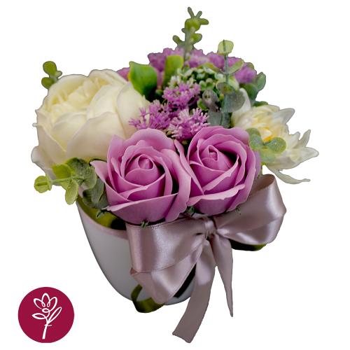 floristic interior composition "elegy of roses", 200 x 200 x 180 mm 