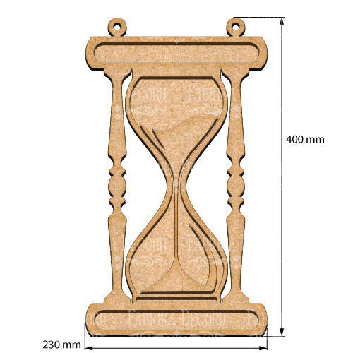 Künstlerkarton Sanduhr 23х40 cm - foto 0  - Fabrika Decoru