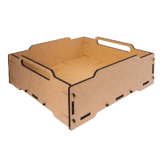 Smart Box-organizer for art, writing implements, fishing tackles and tools, MDF 6mm, 350x350x120 mm, #08 Smart Box-organizer for art, writing implements, fishing tackles and tools, MDF 6mm, 350x350x120 mm, #08