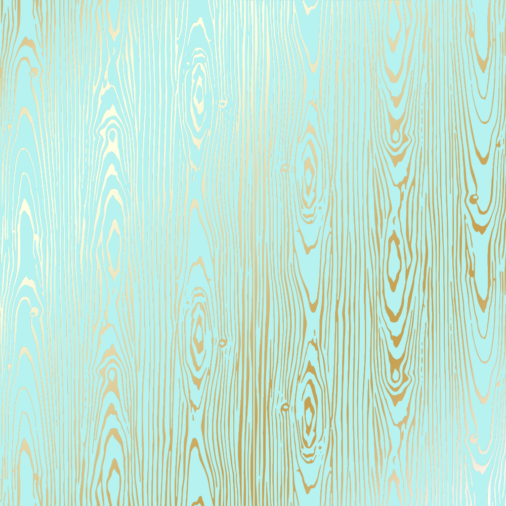 лист односторонней бумаги с фольгированием, дизайн golden wood texture turquoise, 30,5см х 30,5см