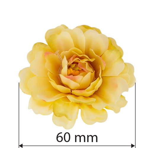 Peony flower yellow, 1 pc - foto 1