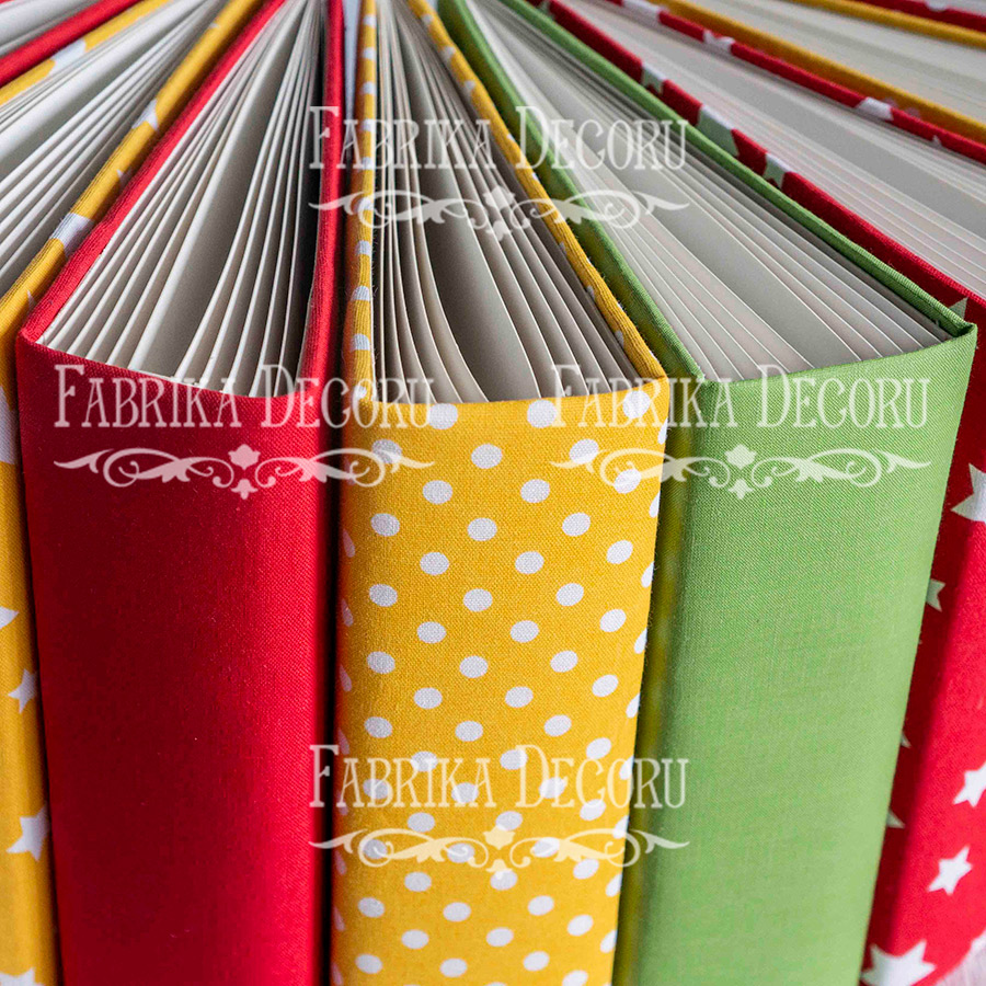 Blank album with a soft fabric cover Stars on yellow 20сm х 20сm - foto 5