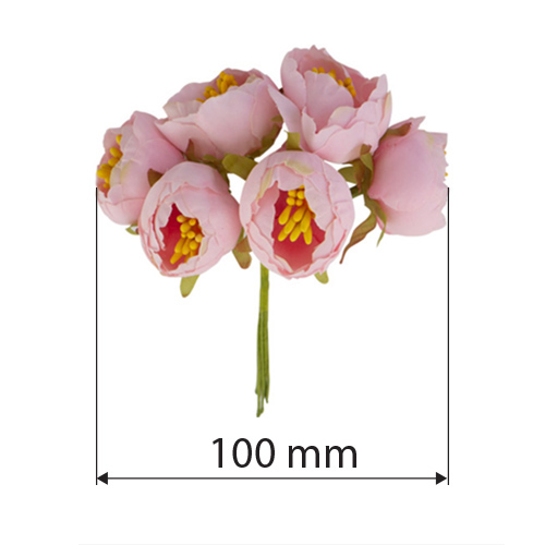 Цветы жасмина maxi Нежно-розовые 6 шт - Фото 0