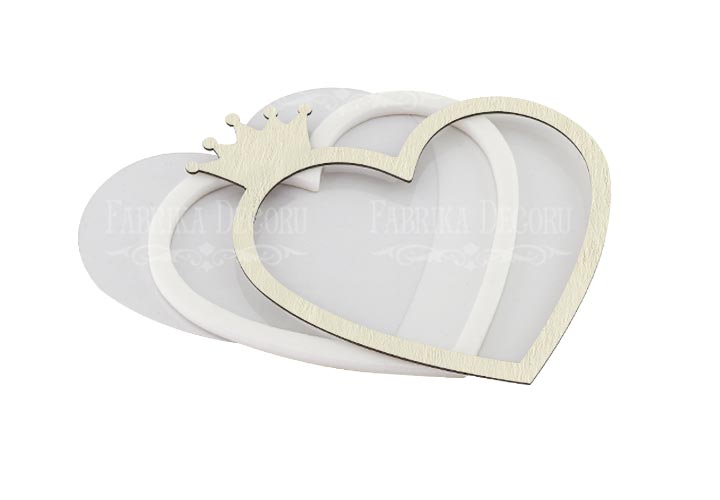 Streuer-Maß-Set "Herz mit Krone" 11x11,8 cm - Fabrika Decoru