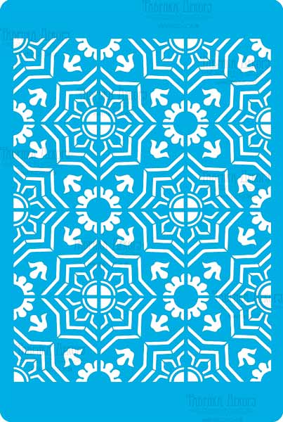 Stencil for crafts 15x20cm "Byzantine background style" #320