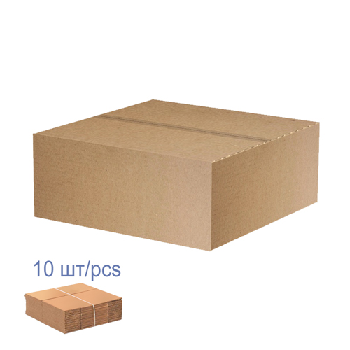 Pudełko kartonowe do pakowania, 10 szt,  3-warstwowe, brązowe, 370 х 360 х 160 mm - Fabrika Decoru