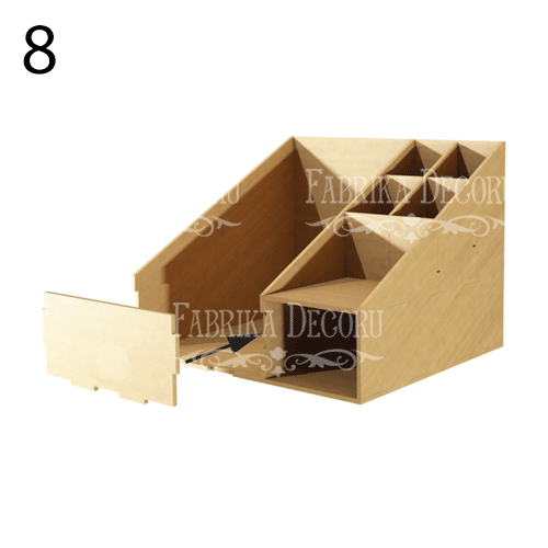 Desk organizer kit cosmetic accessories, bijouterie or stationery #032 - foto 12
