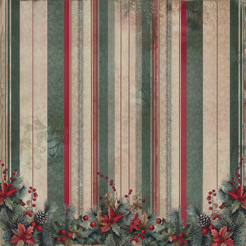 Double-sided scrapbooking paper set Nostalgic Christmas 12"x12", 10 sheets - foto 7