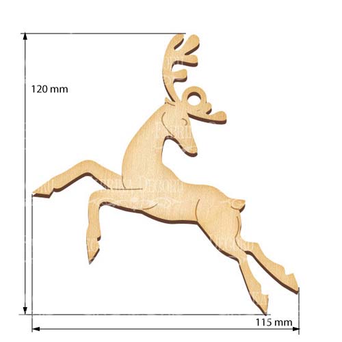 Фигурка для раскрашивания и декорирования, #414 "Олень" - Фото 0