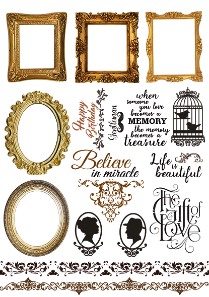 Overlay "Shabby-Memory-2" 21х29,7 сm - Fabrika Decoru