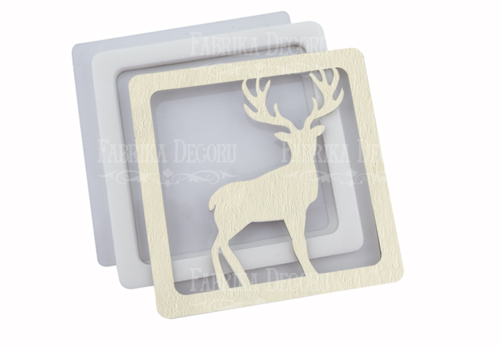 Shaker dimension set "Deer" 9x9 cm