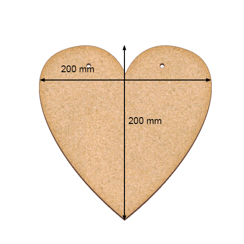 Art board Heart, 20cm х 20cm - foto 0