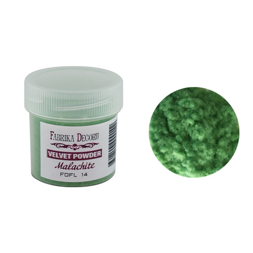 Velvet powder, color malachite, 20 ml