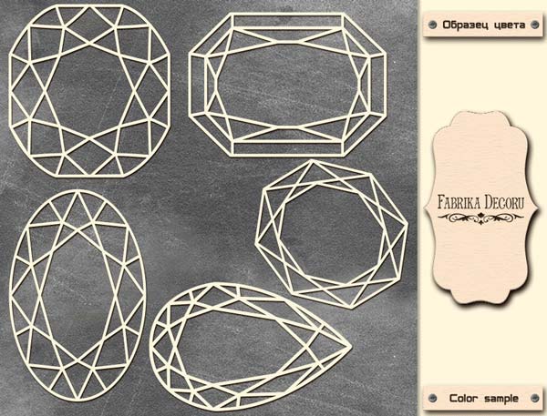 Megaspanplatte "Crystals 1" #030 - Fabrika Decoru