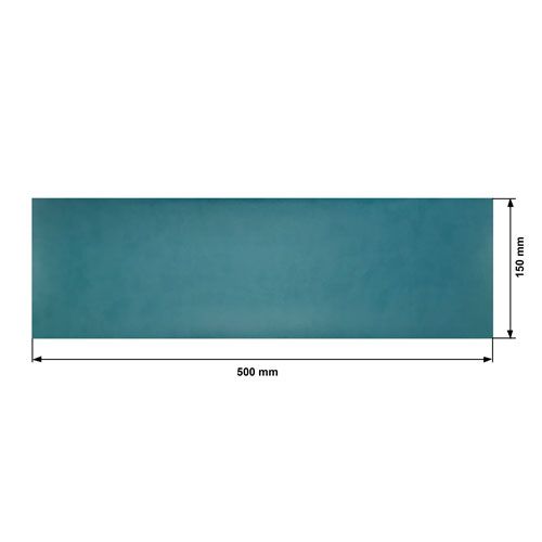 Відріз шкірзаму Turquoise, розмір 50см х 15см - фото 0