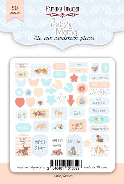 Set of die cuts Baby&Mama, 50 pcs - foto 0