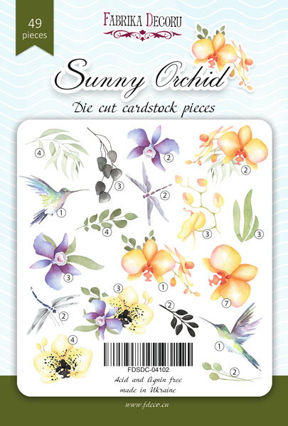 Stanzset Sunny Orchid, 49-tlg - foto 0  - Fabrika Decoru