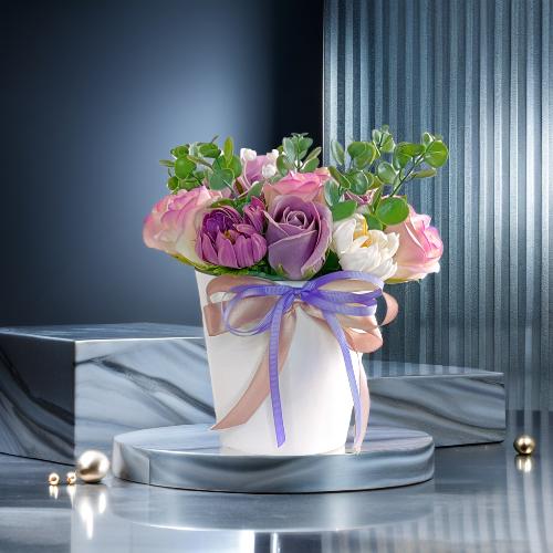 Blumenarrangement  „Fantasie“, 250 x 250 x 260 mm - foto 3  - Fabrika Decoru