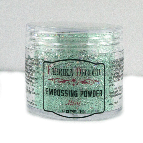 Puder do embossingu Pieprzowa Mięta, 20ml - Fabrika Decoru